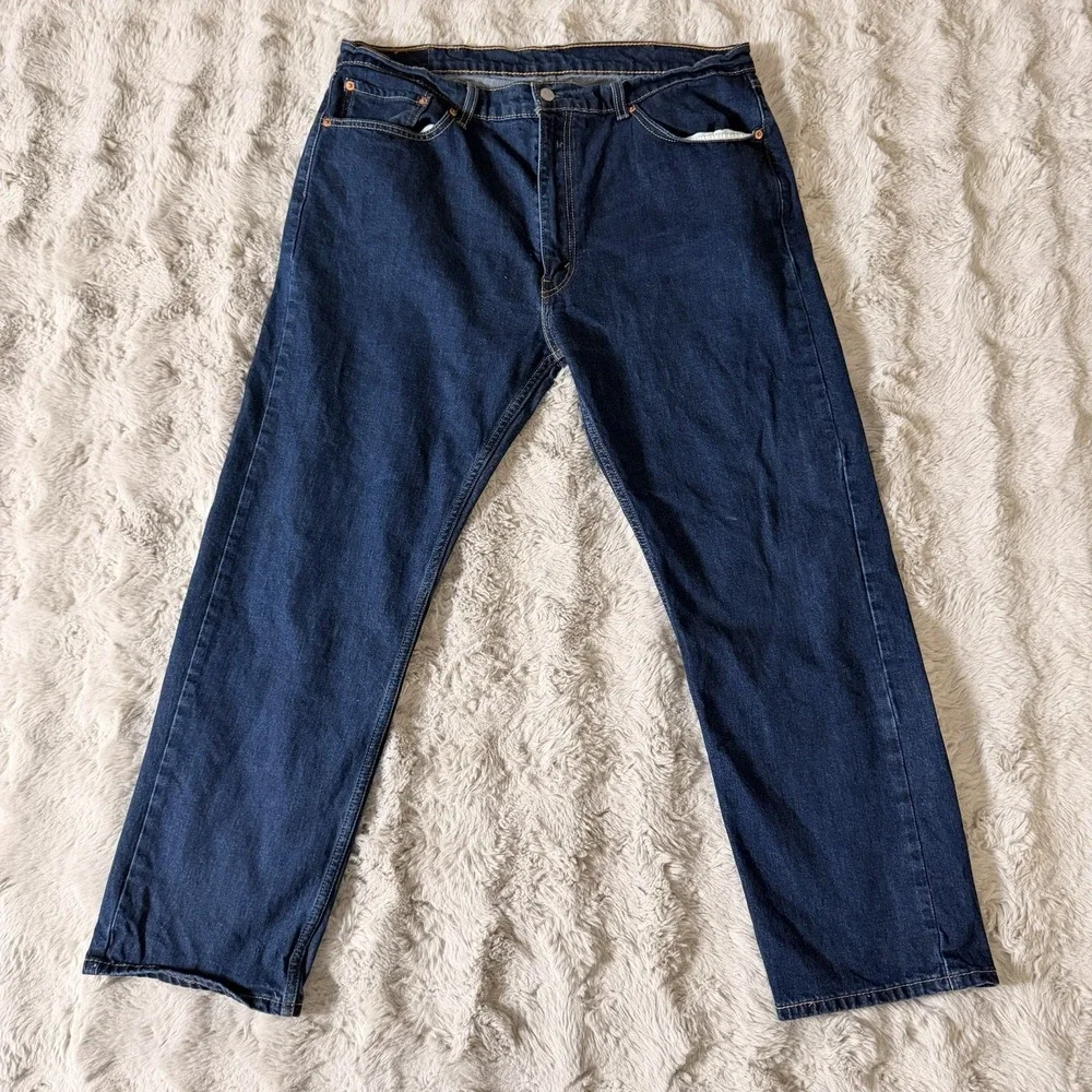 Levi's 505 Men's Jeans Dark Wash Regular Fit‎ Zip Fly 40x30